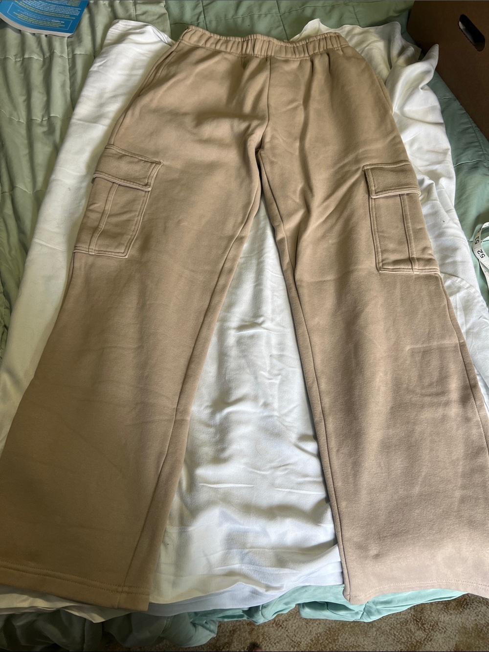 Kyodan Women's Tan Cargo Track Pants 29” inseam